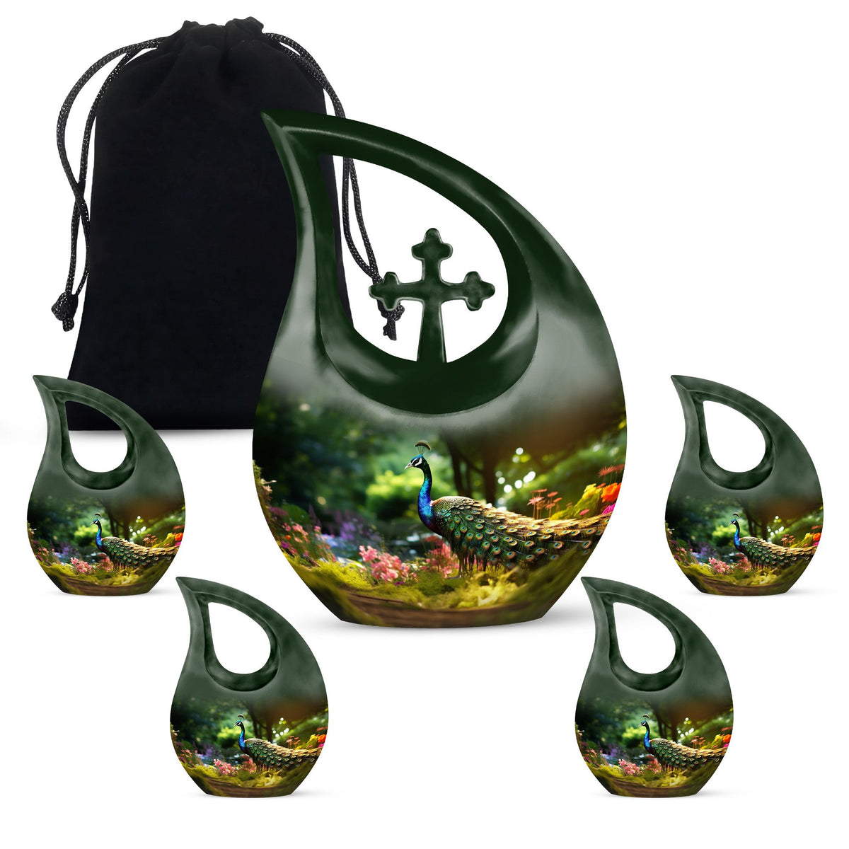 Peacock Urns For Ashes - Adult Urns For Human Ashes Women Urn