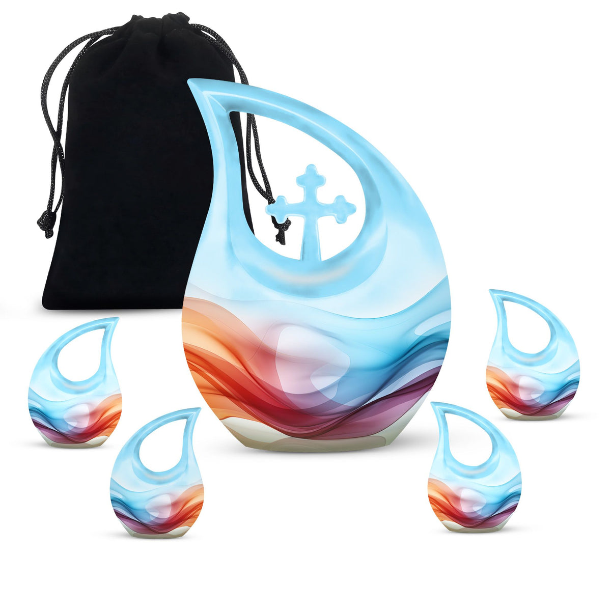 Waves Urns For Ashes - Adult Size Cremation Urns