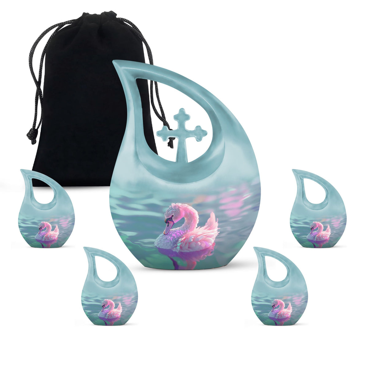 Swan Urns For Ashes - Urns For Human Ashes Large Adult