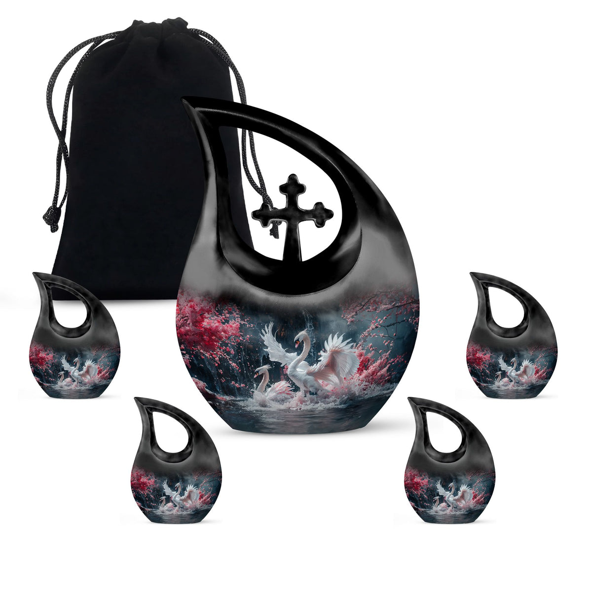 Swan Urns For Ashes - Adult Urns For Human Ashes Men