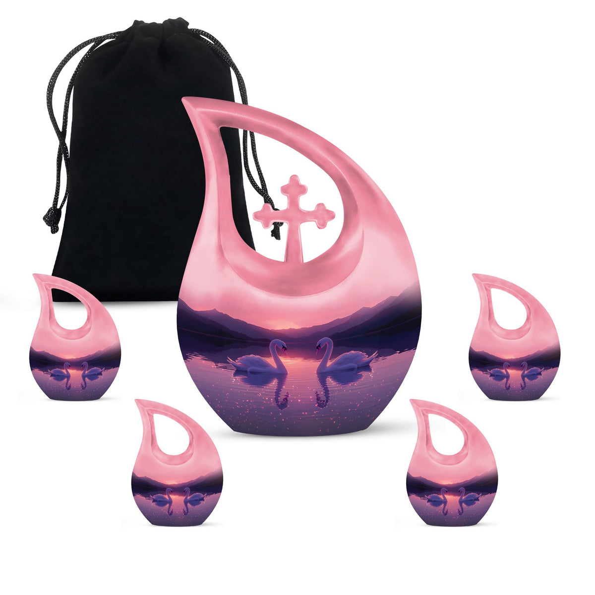 Swan Urns For Ashes - Funeral Urns For Adult Ashes Men