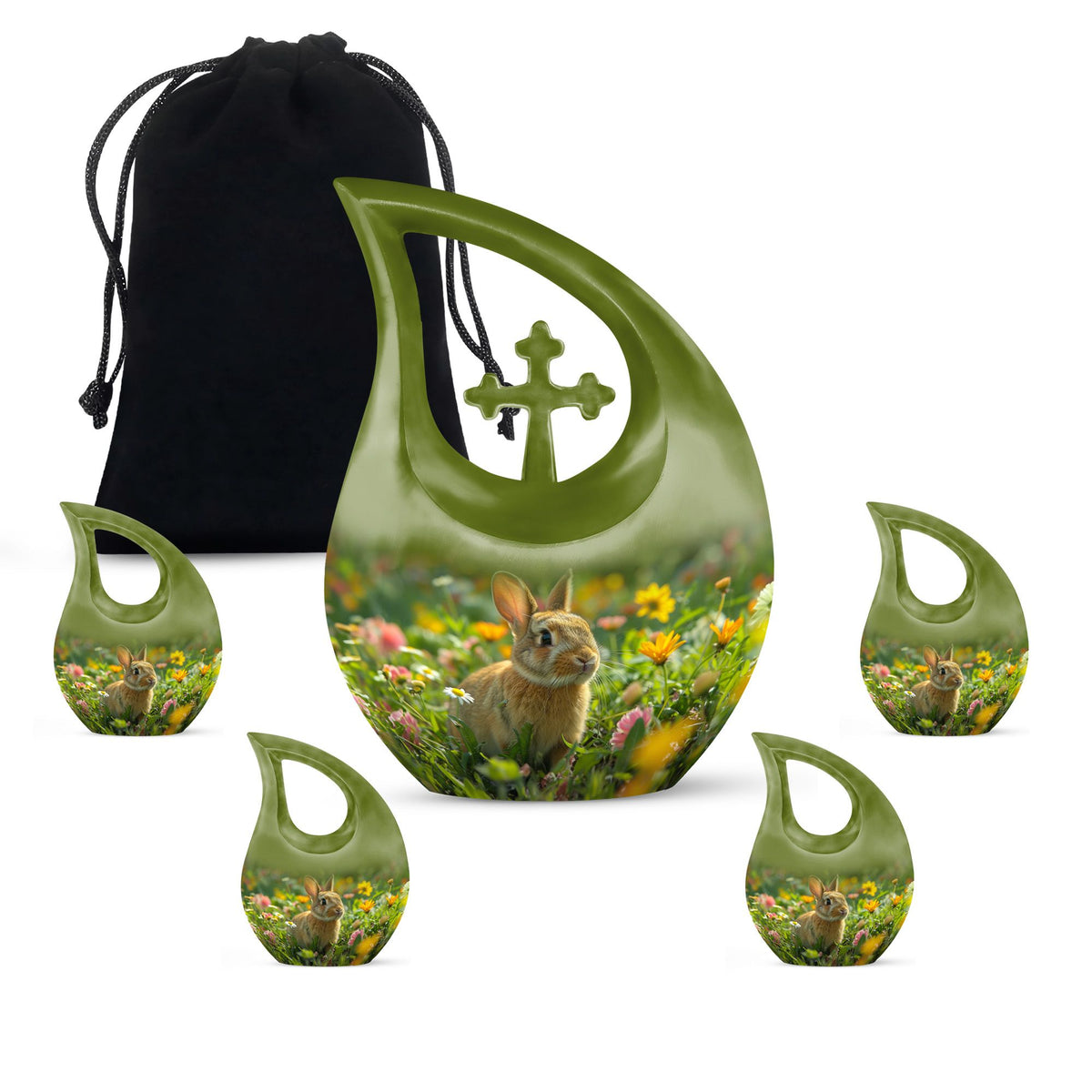 Rabbit Urns For Ashes - Ashes Keepsake Women