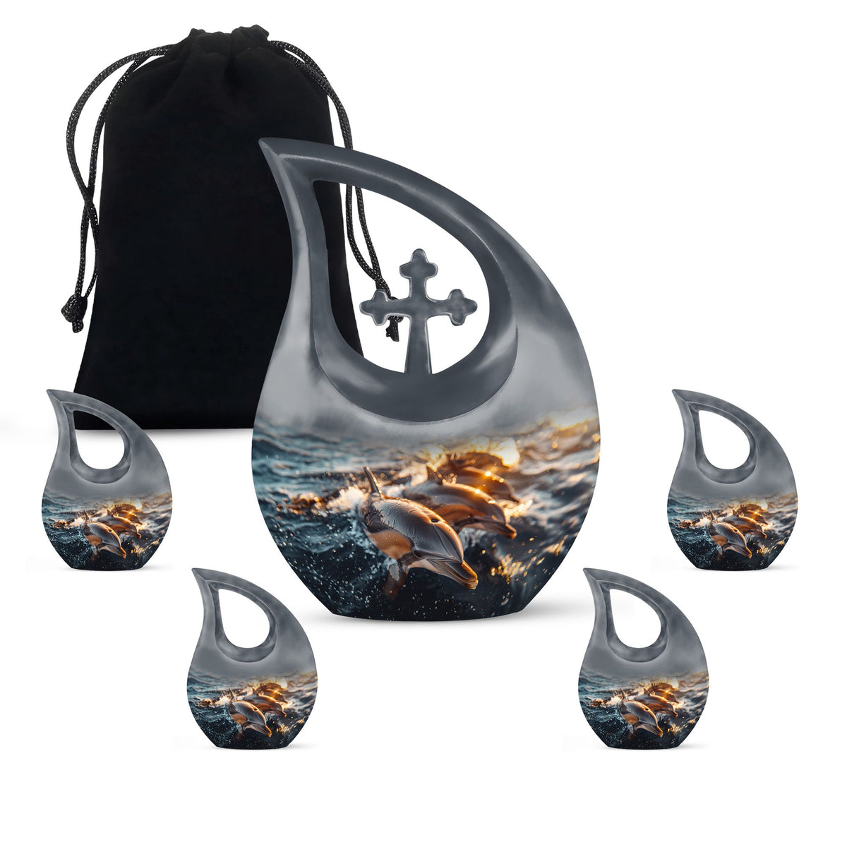 Dolphin Urns For Ashes - Mini Urns For Human Ashes Adult Male