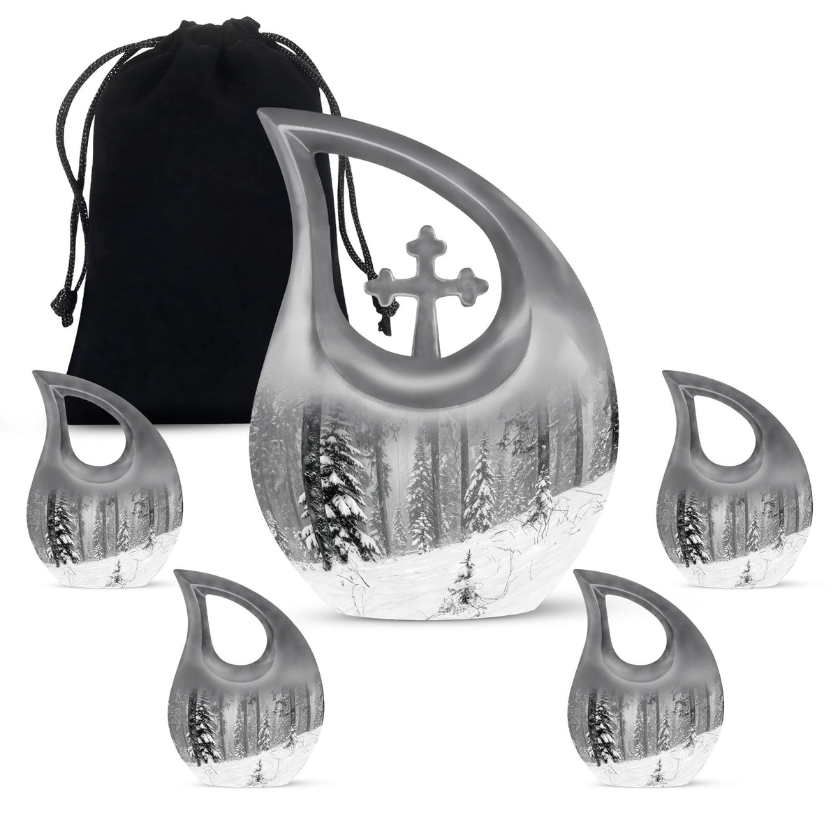 Snowflakes Urns For Ashes - Urns For Ashes Adult Male