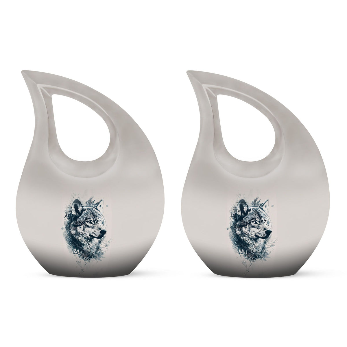 Wolf Howling Urns For Ashes - Adult Urns For Women
