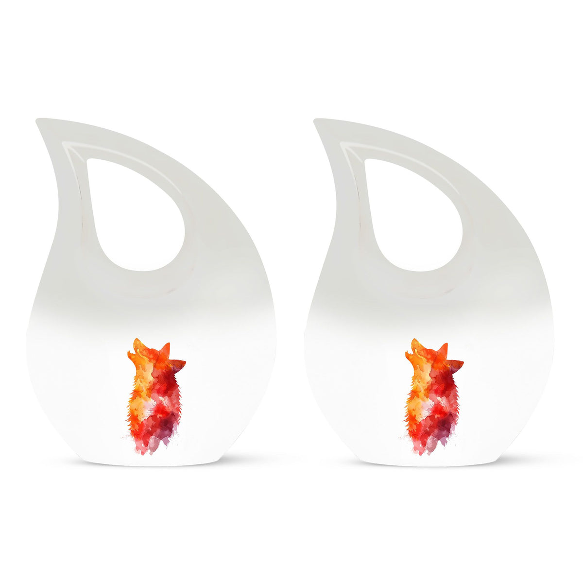 Wolf Howling Urns For Ashes - Adult Urns For Men & Women