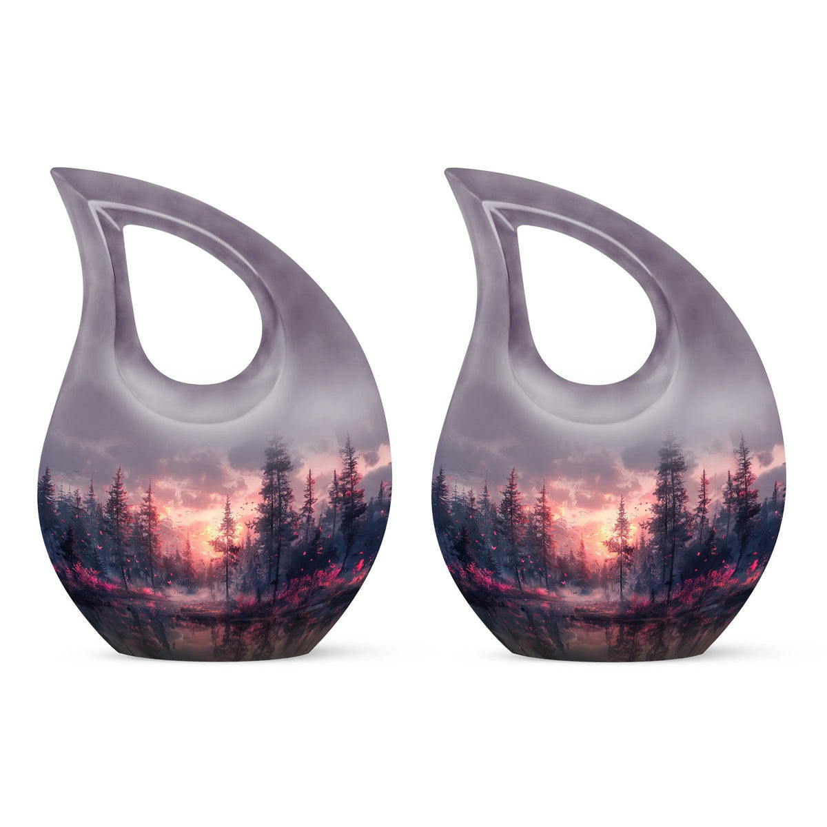 Pink Butterfly Urns For Ashes - Urn For Adult Male & Female