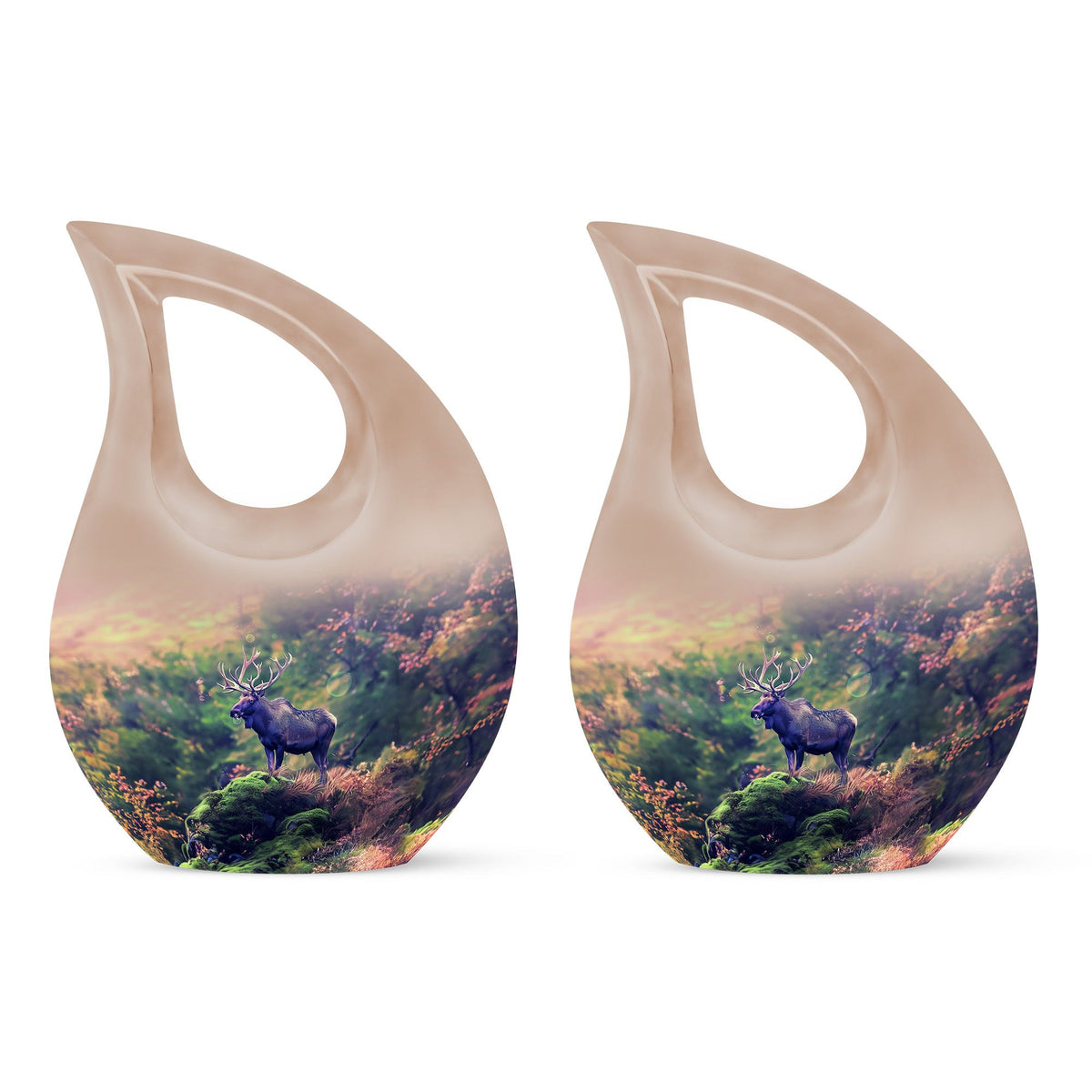 Moose Walking Urns For Ashes - Mini Cremation Urns For Human Ashes