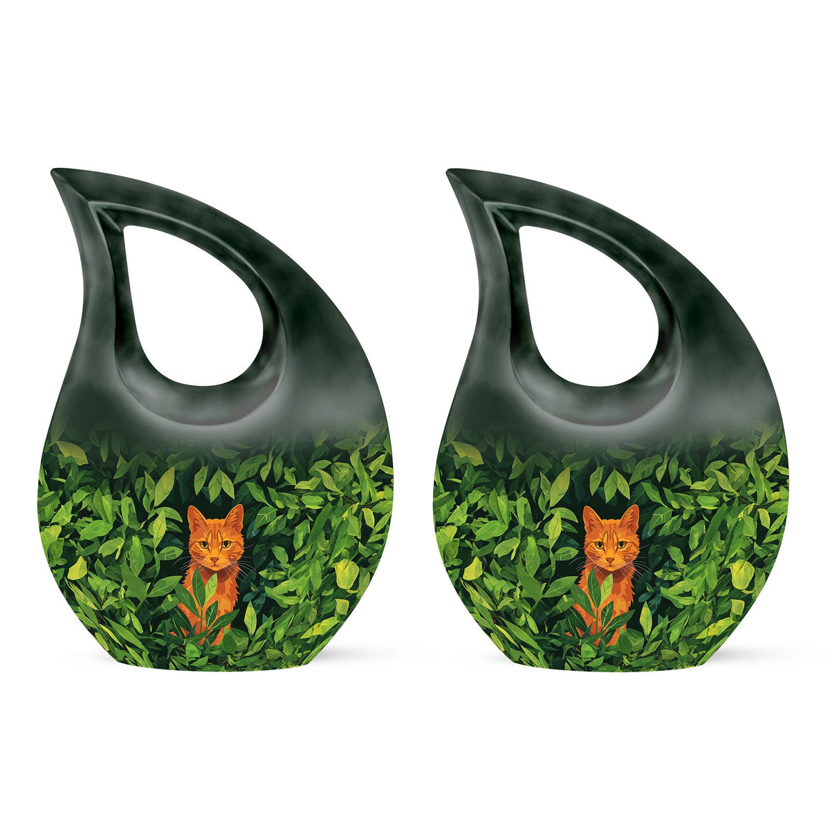 Orange Cat Urns For Ashes - Funeral Urns Women
