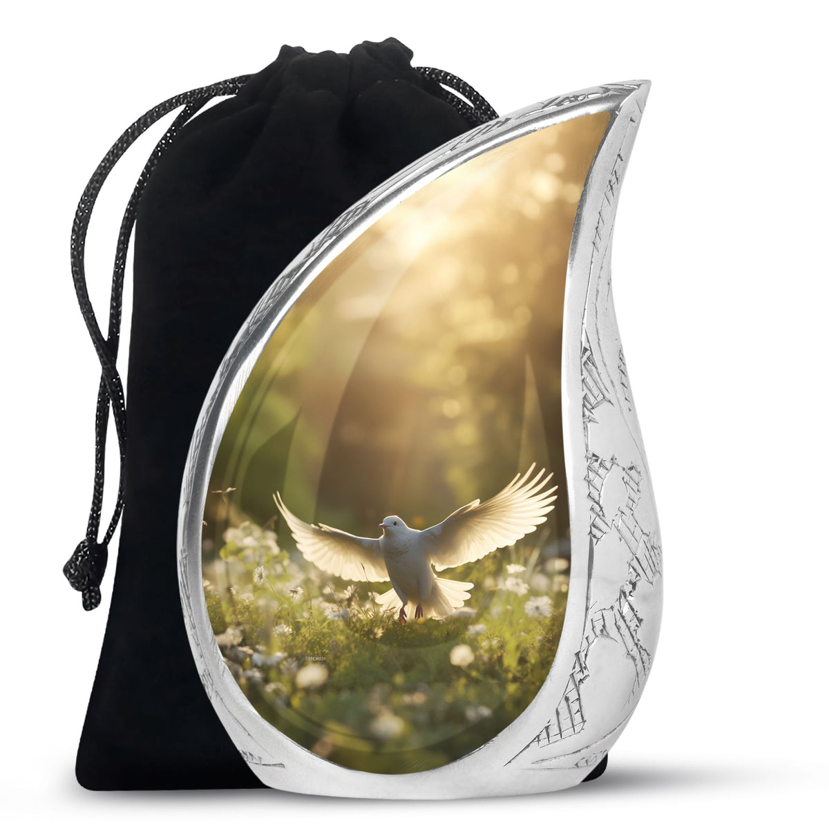 Dove Funeral Urn - Divine Funeral Cremation Urn For Male & Female
