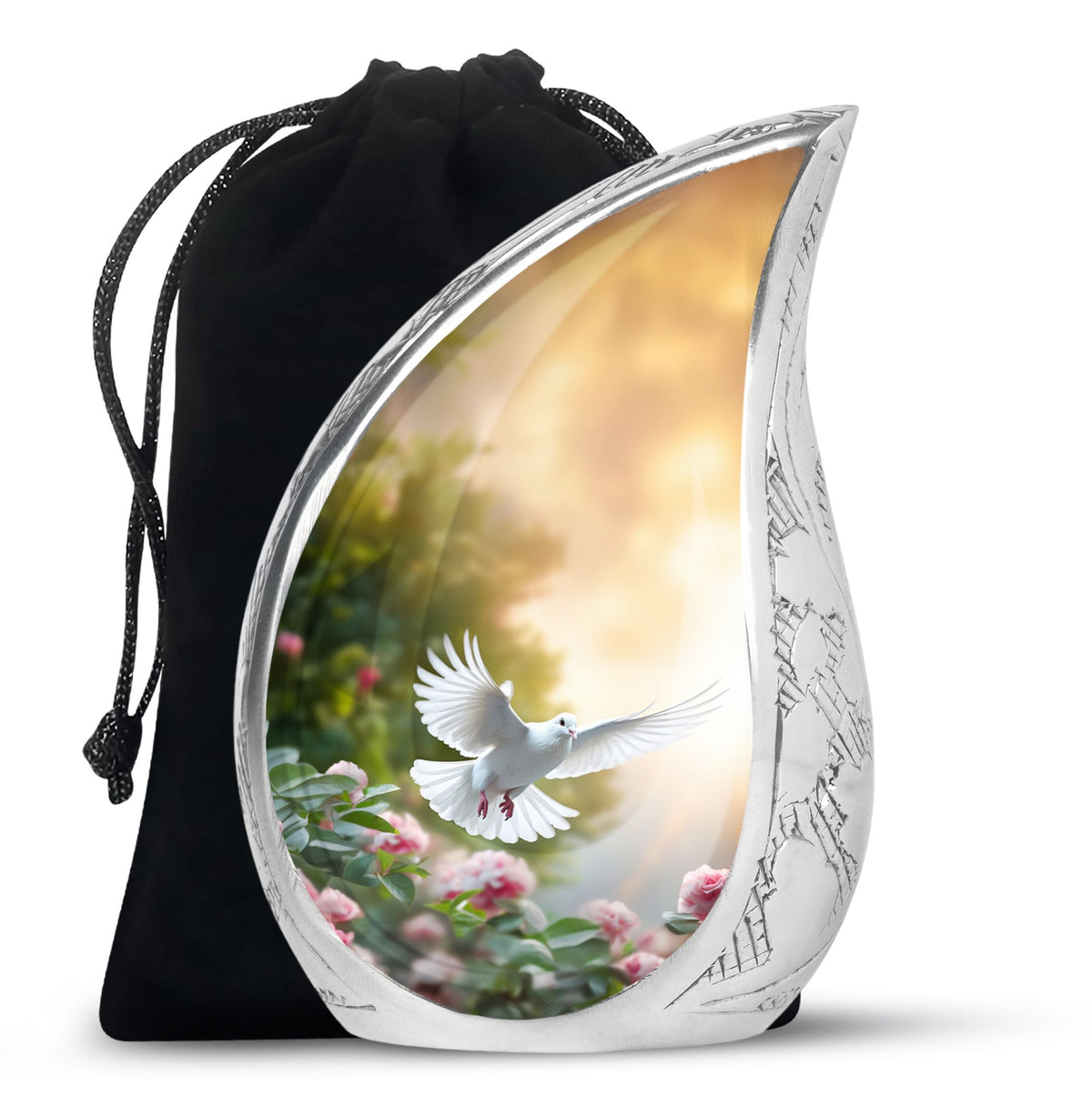 Dove Bird Memorial Urn For Ashes Beautiful Cremation Urn For Burial