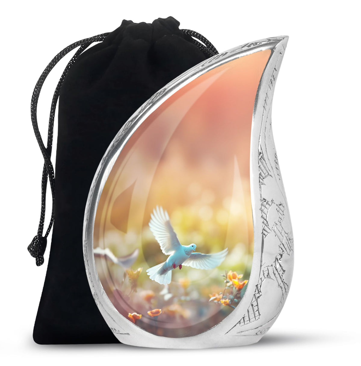 Peaceful Dove Funeral Urn - Nature Inspired Cremation Urn For Adult Ashes