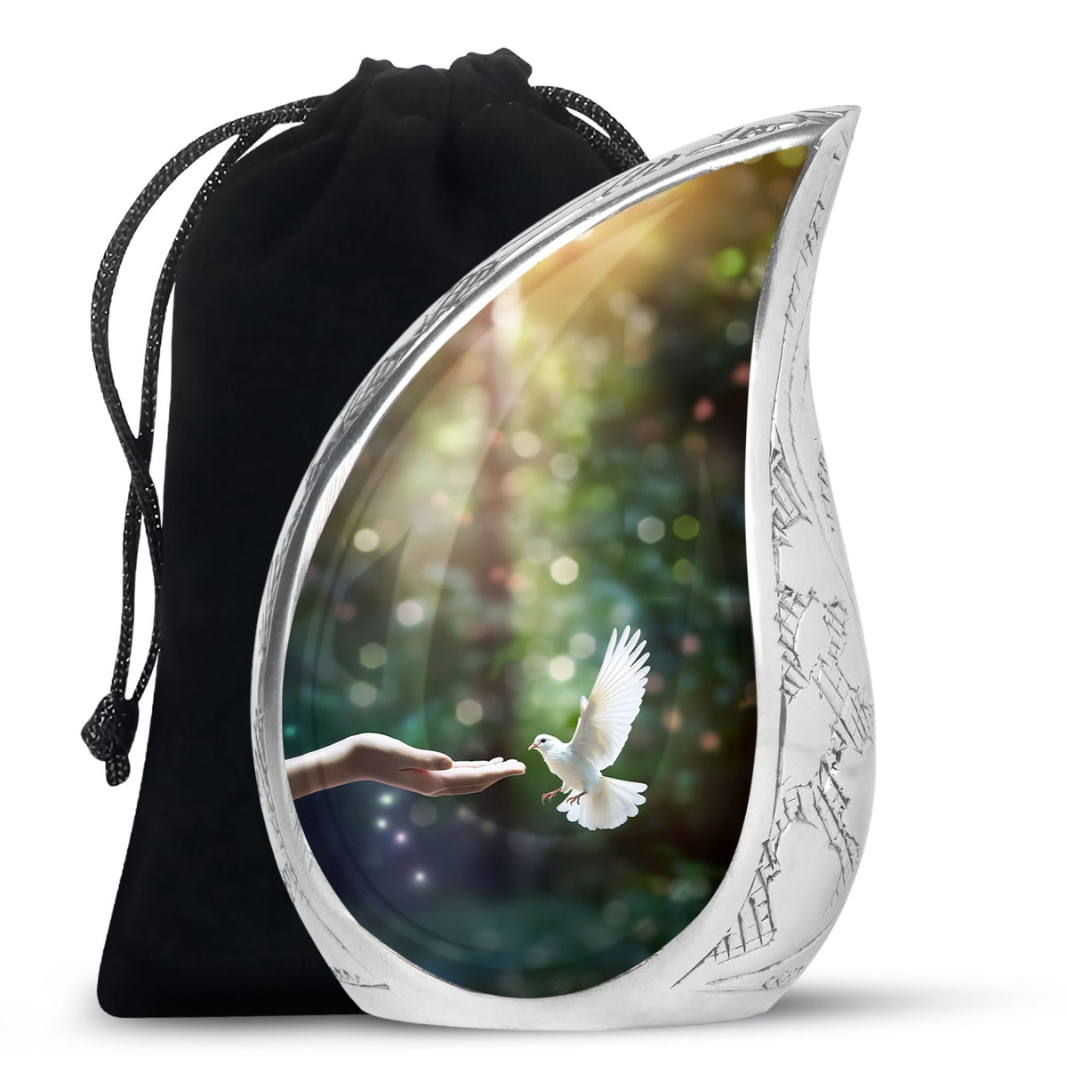 Dove Cremation Funeral Urn - Large Funeral Urn For Loved Ones