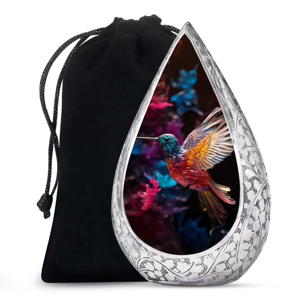 Flying Hummingbird Cremation Urn - Beautiful Funeral Urn For Adults Ashes
