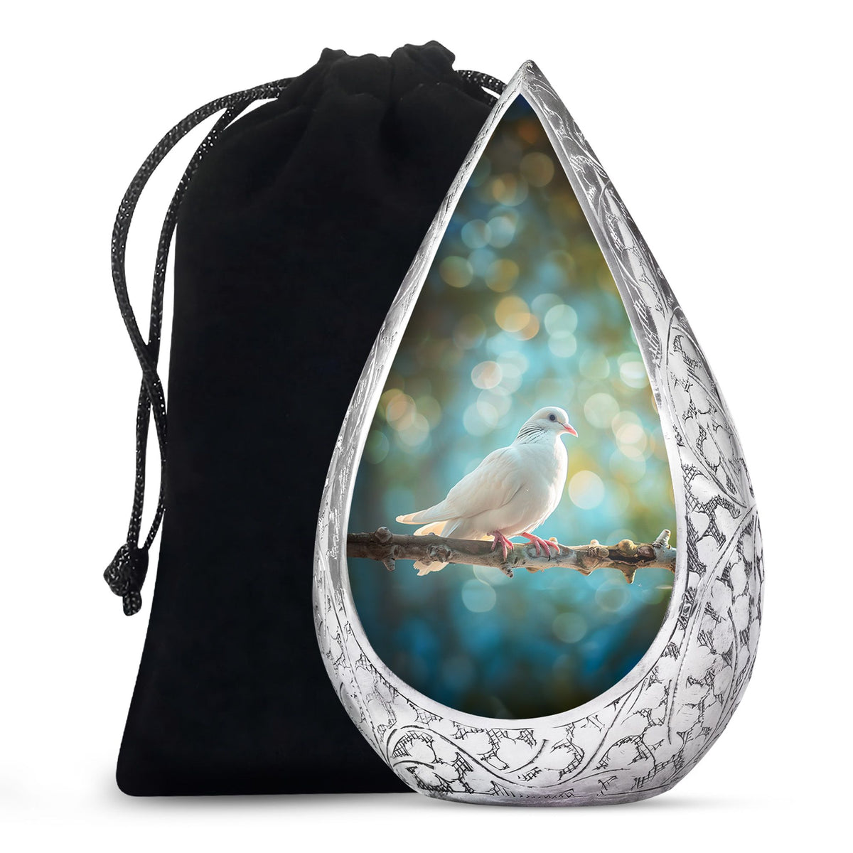 Dove Memorial Urn For Ashes - Forest Funeral Urn For Burial