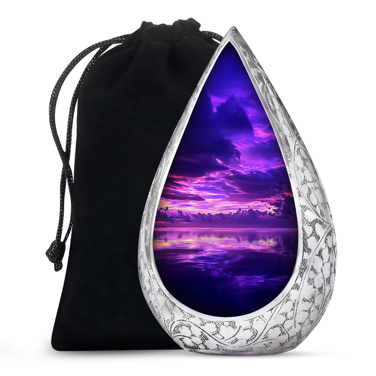 Purple Sunset Cremation Urn - Small Cremation Urn For Ashes For Women