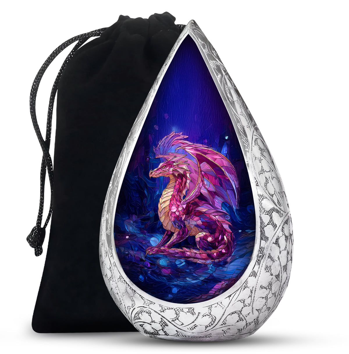 Dragon Theme Memorial Urn - Artistic Funeral Urn For Male & Female