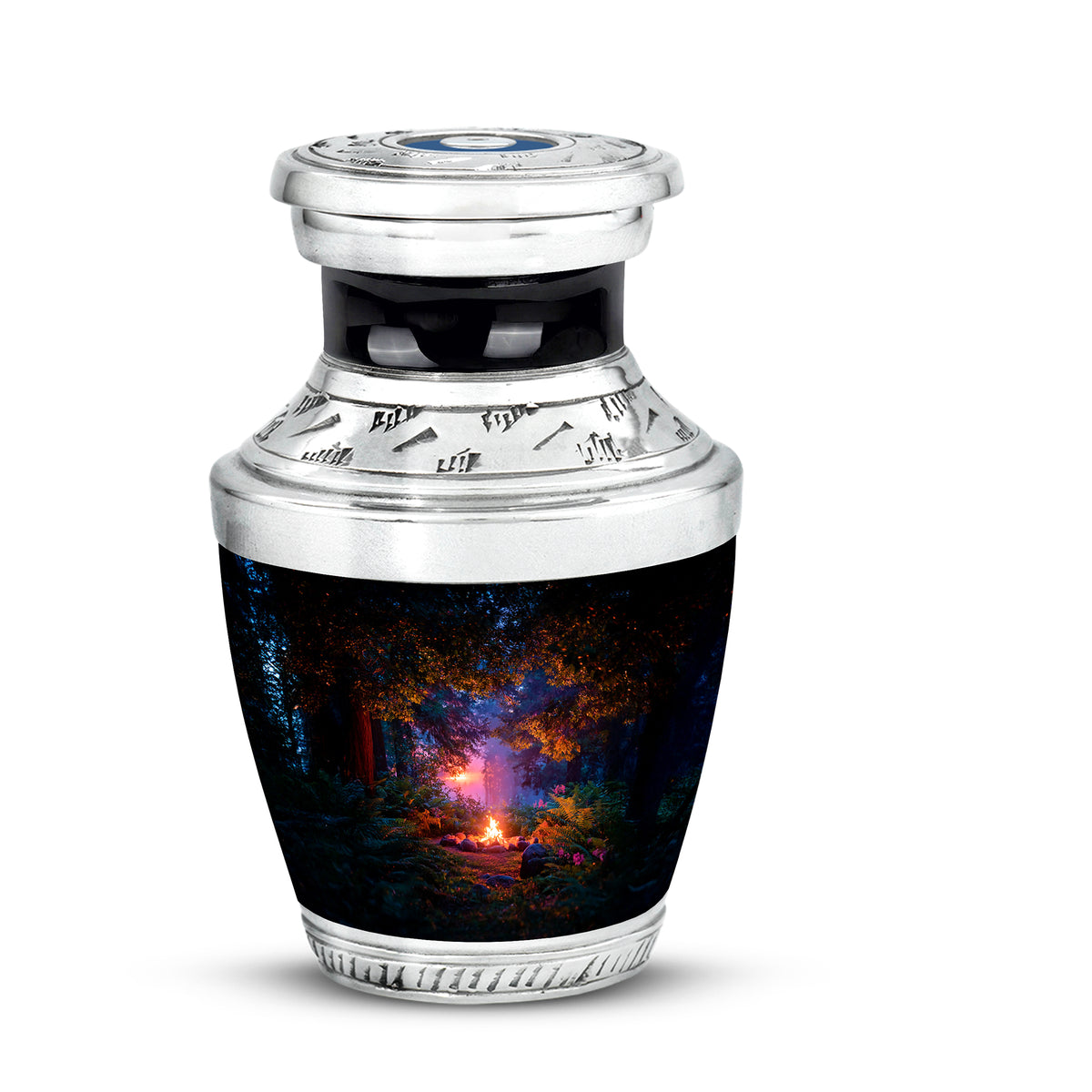 Black Campfire Cremation Urns - Imperial Blessing 10-inch, 200 cu in - Karyliz