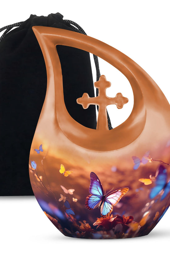 Butterfly Urns For Ashes - Large Urn For Ashes Adult Male Urn