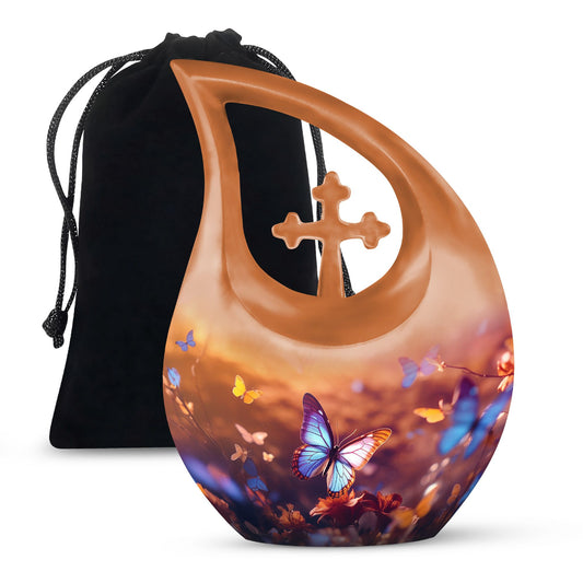 Butterfly Urns For Ashes - Large Urn For Ashes Adult Male Urn