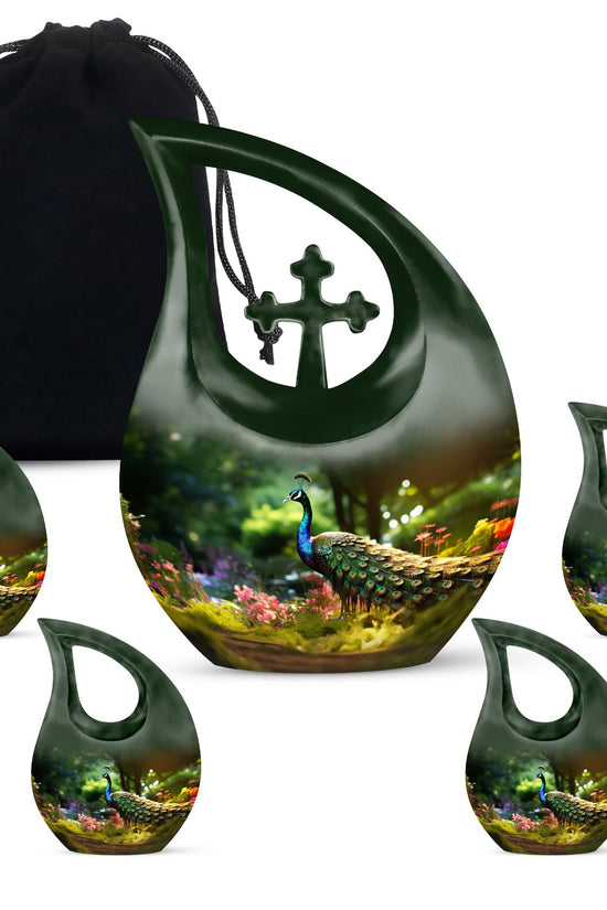 Peacock Urns For Ashes - Adult Urns For Human Ashes Women Urn