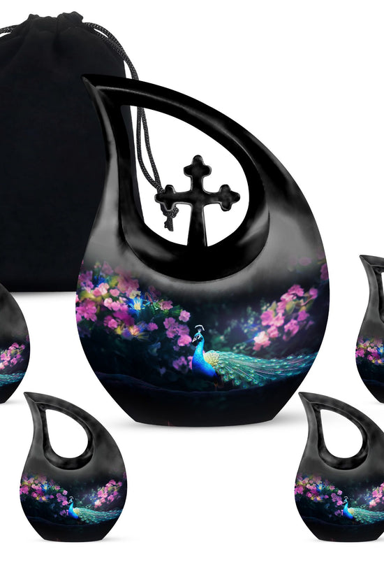Peacock Urns For Ashes - Ashes Keepsake For Men Urn