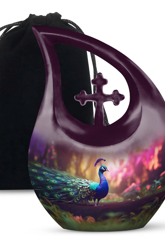 Peacock Urns For Ashes - Urn For Men & Women Urn