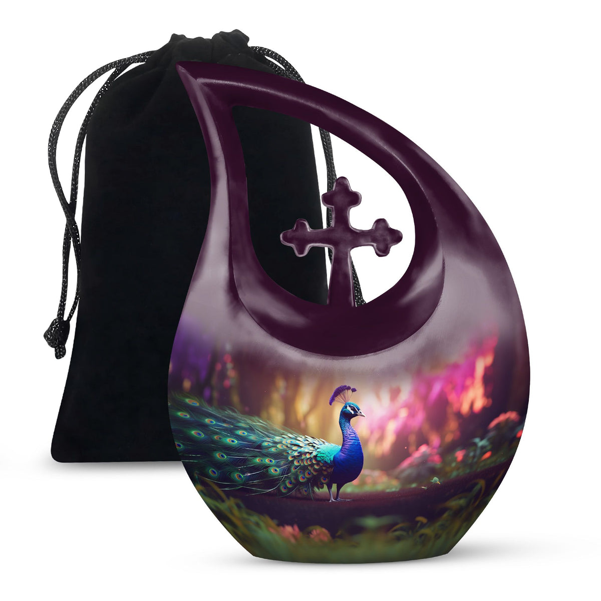 Peacock Urns For Ashes - Urn For Men & Women Urn