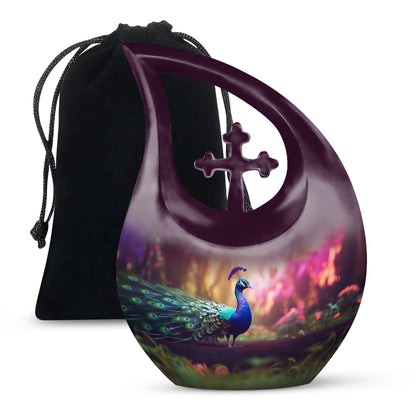 Peacock Urns For Ashes - Urn For Men & Women Urn