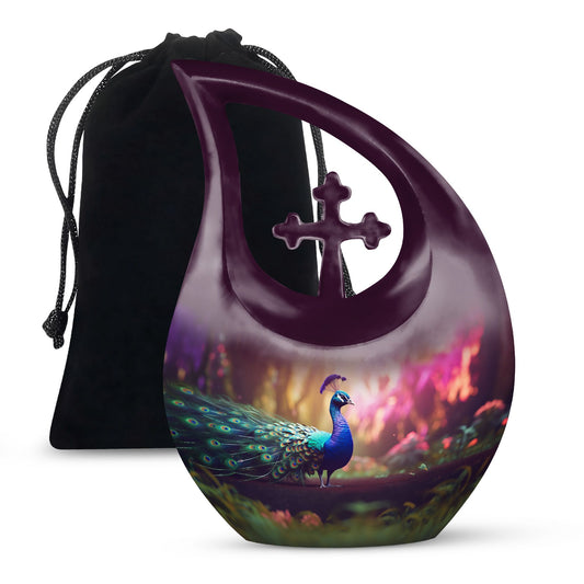 Peacock Urns For Ashes - Urn For Men & Women Urn