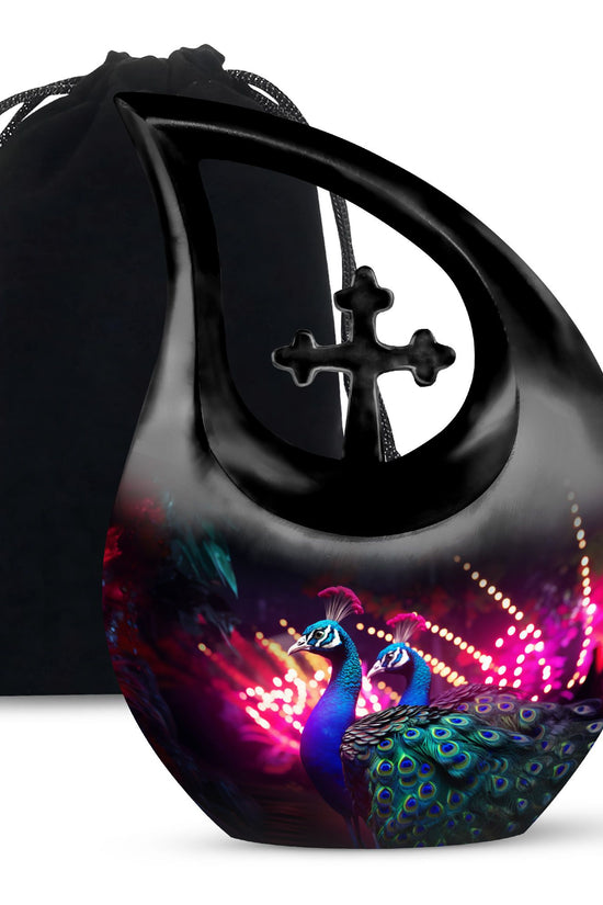 Peacock Urns For Ashes - Adult Urns For Men & Women Urn