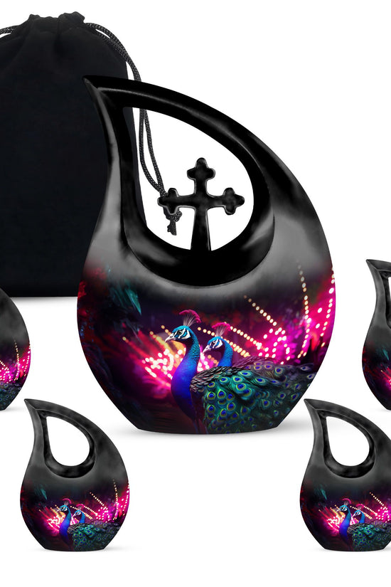Peacock Urns For Ashes - Adult Urns For Men & Women Urn