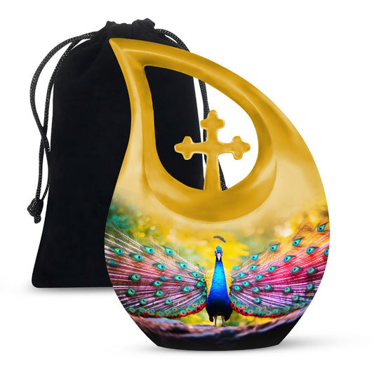 Peacock Urns For Ashes - Funeral Urns For Men Urn