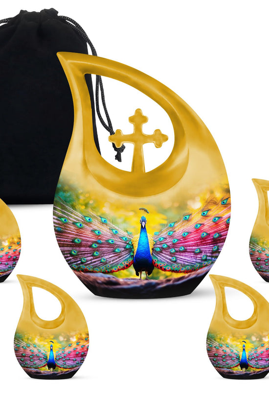 Peacock Urns For Ashes - Funeral Urns For Men Urn