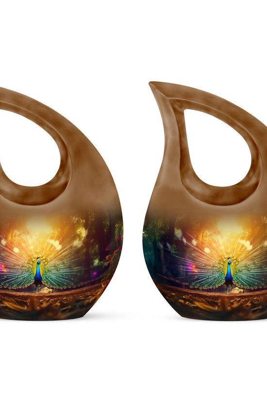 Peacock Urns For Ashes - Small Urns For Women Human Ashes Urn