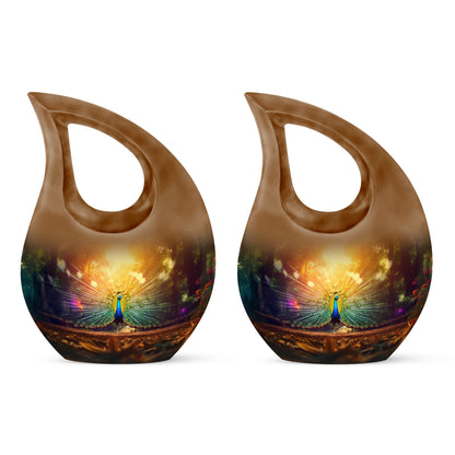 Peacock Urns For Ashes - Small Urns For Women Human Ashes Urn