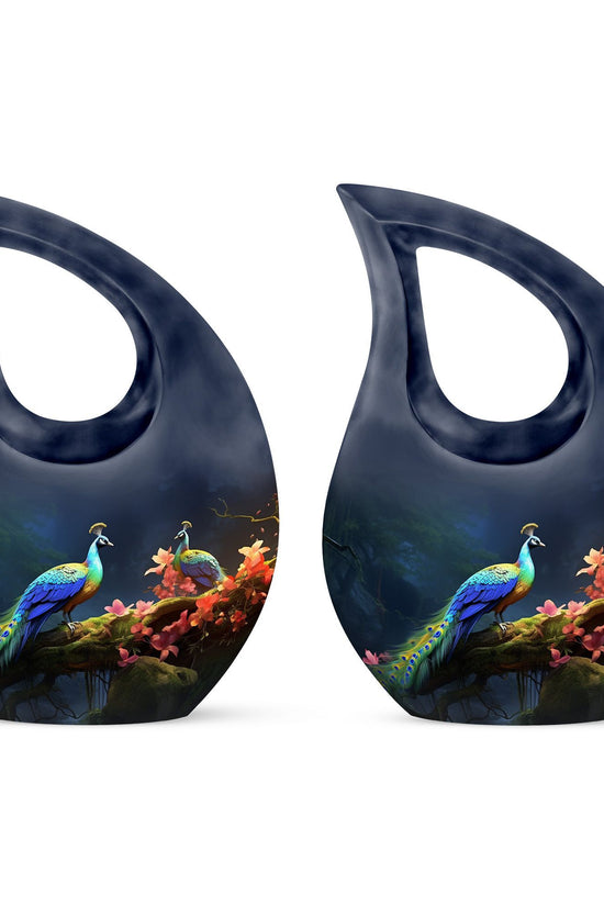Peacock Urns For Ashes - Small Urns For Human Ashes Women Keepsake Urn