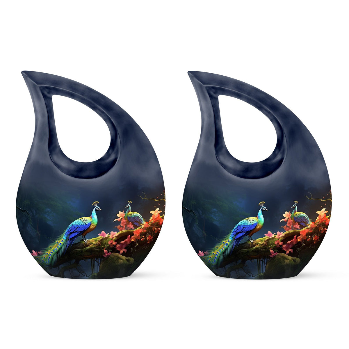Peacock Urns For Ashes - Small Urns For Human Ashes Women Keepsake Urn