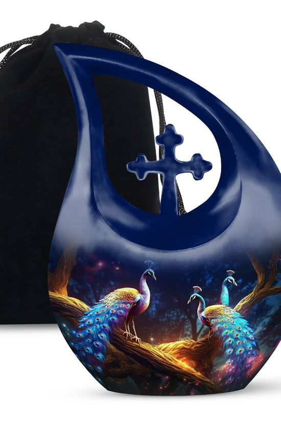 Peacock Urns For Ashes - Urns For Adults Men Urn