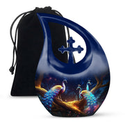 Peacock Urns For Ashes - Urns For Adults Men Urn