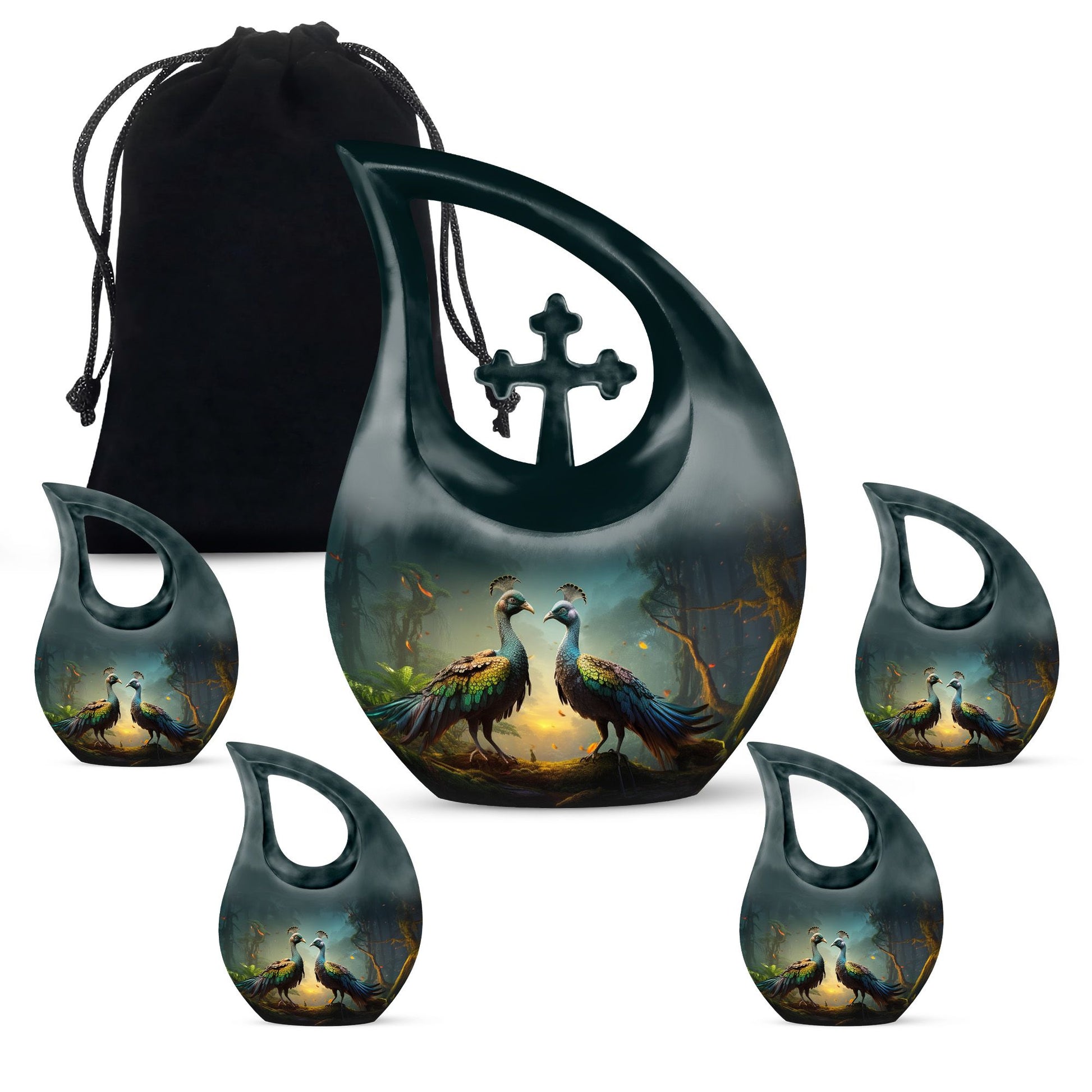 Peacock Urns For Ashes - Burial Urns Urn For Ashes For Women Urn