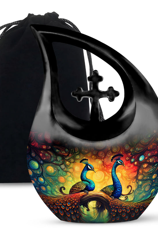 Peacock Urns For Ashes - Urn For Human Ashes Adult Men Urn
