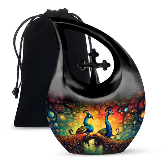 Peacock Urns For Ashes - Urn For Human Ashes Adult Men Urn