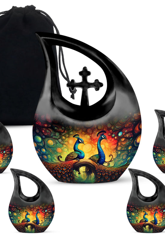 Peacock Urns For Ashes - Urn For Human Ashes Adult Men Urn