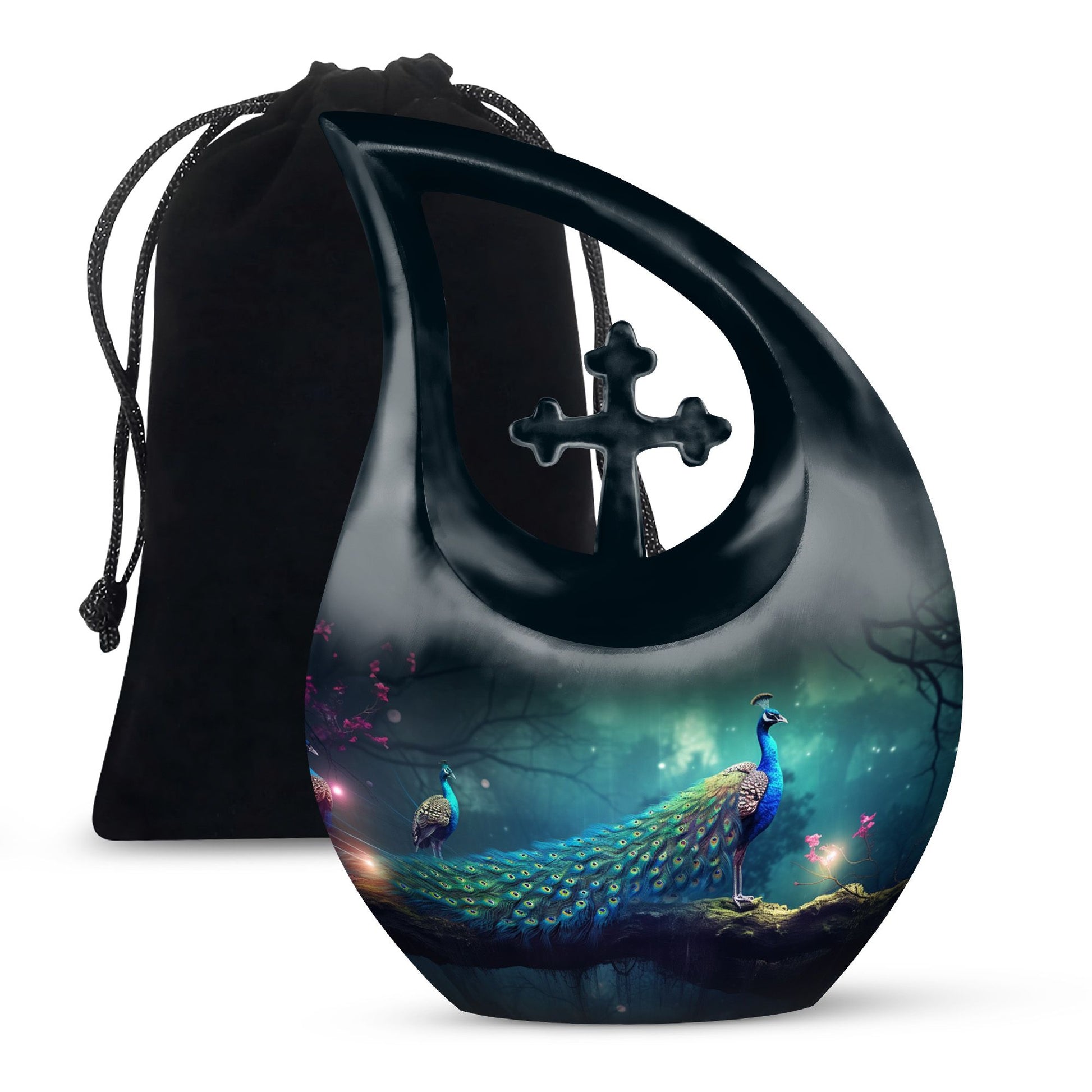 Peacock Urns For Ashes - Mens Urns For Human Ashes Urn