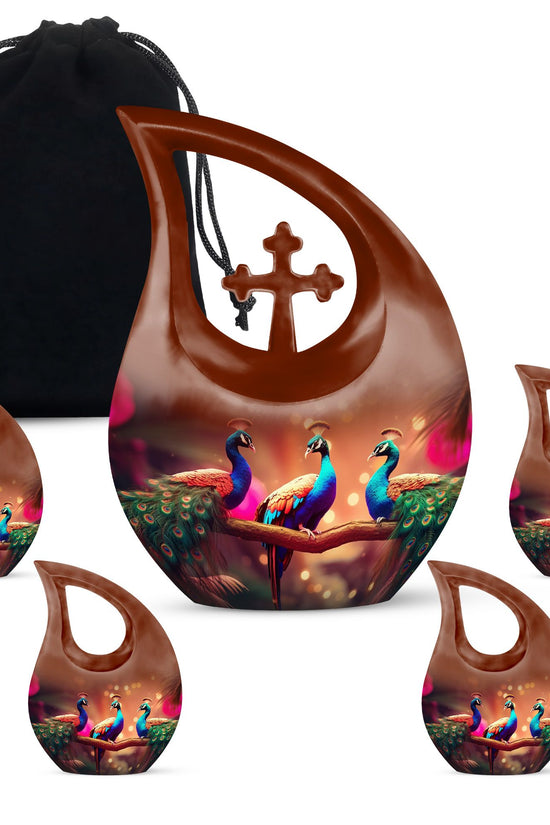 Peacock Urns For Ashes - Funeral Urns Men Urn