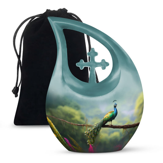 Peacock Urns For Ashes - Cremation Urn Men Urn