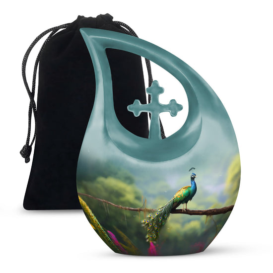 Peacock Urns For Ashes - Cremation Urn Men Urn