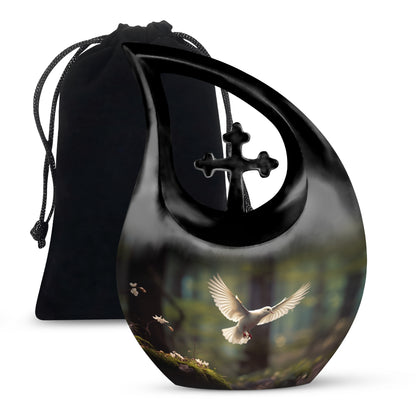 Dove Bird Funeral Urn - Large Memorial Urn For Male & Female