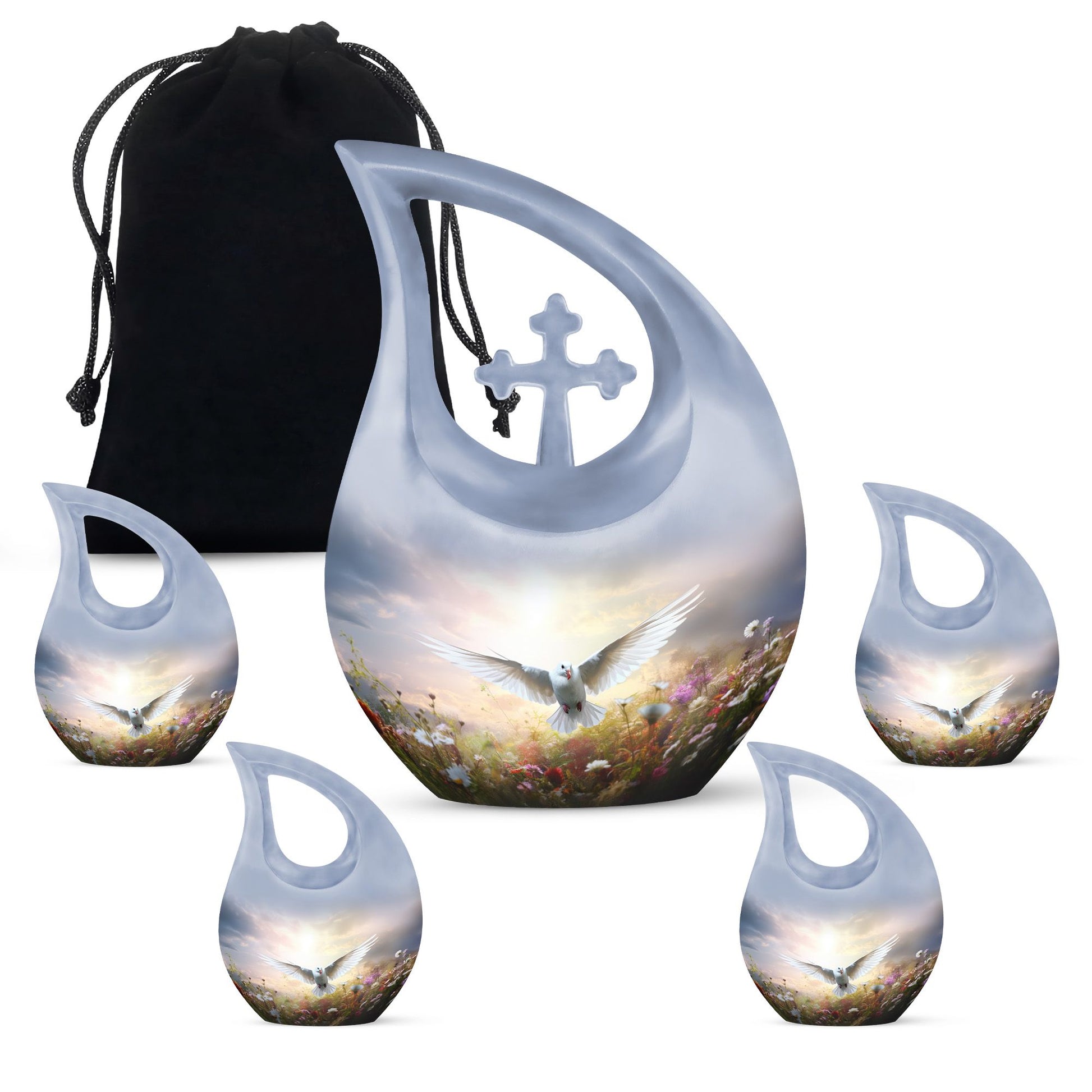 Dove Bird Urns For Ashes - Tiny Urns For Women & Men Urn